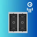 Akuvox MD06/MD12: Boîtier d'installation/In-Wall Installation Box Pour/For 2 Modules