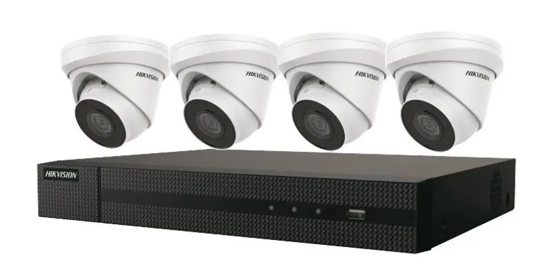 Hikvision HIK-EKI-K41T44: 4-Channel 4K NVR Kit with 4MP IP Cameras
