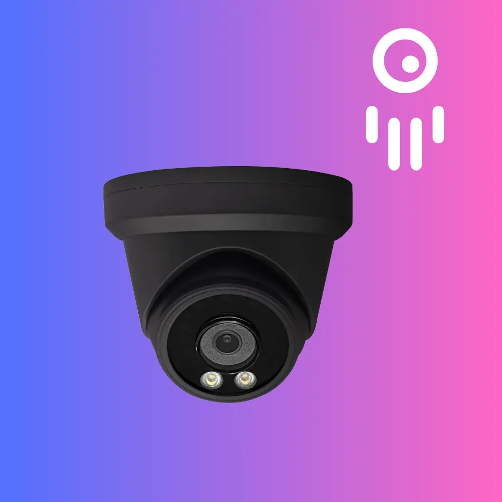 Radiance RAD-TC828B Black: 6MP 4K ColorVu IP Security Camera