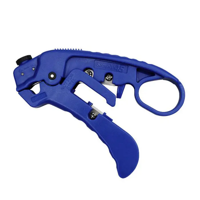 Simply45 S45-S01BL Adjustable LAN Cable Stripper - Blue