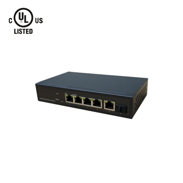 Petenet PET-S7018C-16P-250 - 16-Port Gigabit PoE+ Switch with 2 Shared Gigabit Uplink Ports 