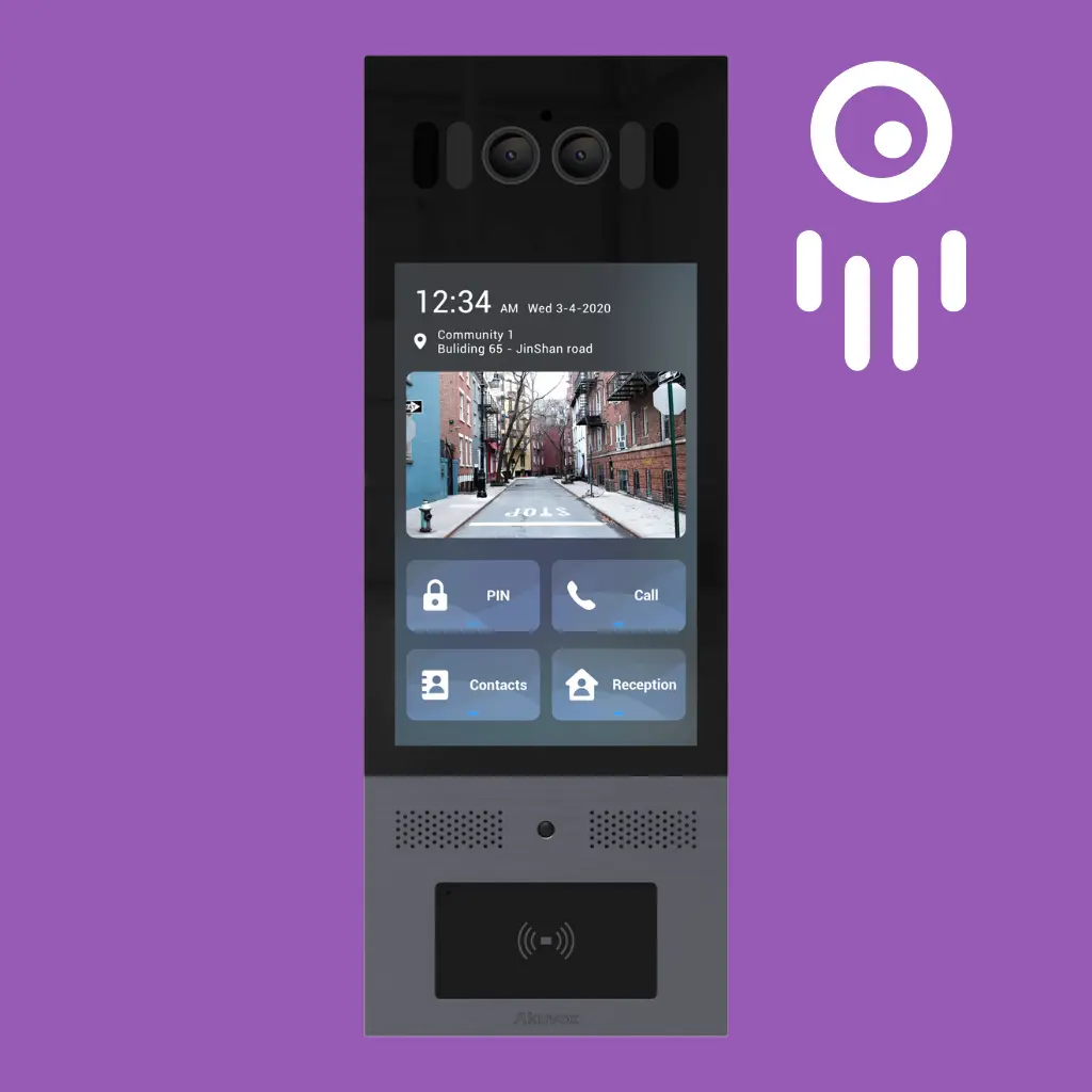 Akuvox X915S - IP Video Intercom - 8" Touchscreen & 2MP Camera - IK10 Anti-Vandal
