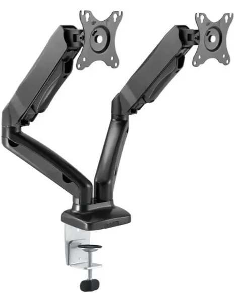PHA-Desktop Display Mount, Full Motion, Dual Screen, VESA 100x100 (17-32 inch)