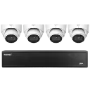 ENM-04KIT4-50T3M :  5MP AI Turret Security Kit,Proactive Deterrence and Advanced Analytics